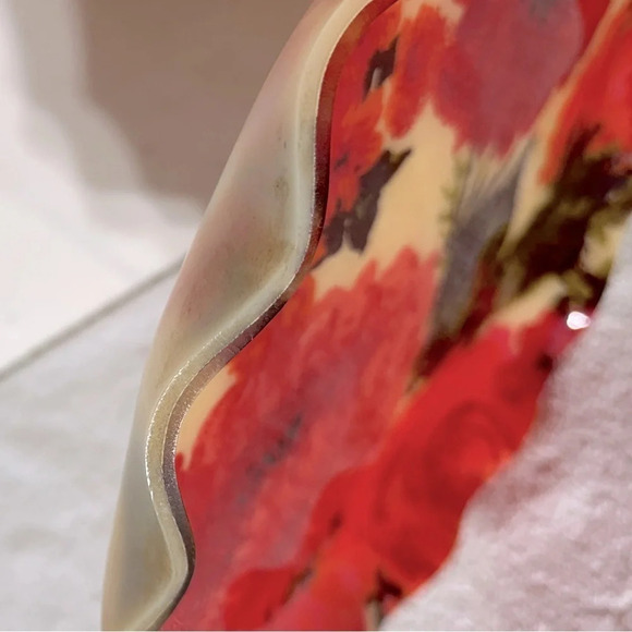 Vintage Hardy Glenwood Floral  Fab Composite Fabware Serving Tray Decor - Picture 7 of 8